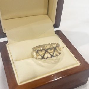❤️One sterling silver up and down heart ring❤️